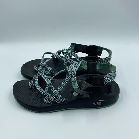 CHACO ZX/2 Vibram Unaweep‎ Ecotread Chevron Sandals Women’s Sz 8 - Picture 4 of 5